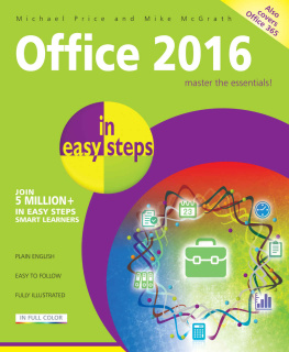 Price Michael - Office 2016 In easy steps