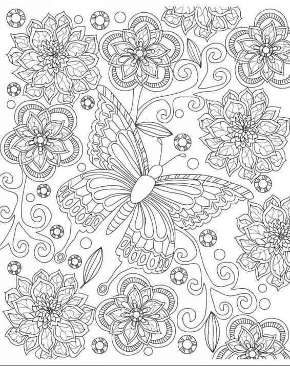 Zendoodle Coloring Magneficent Colors 30 Lovely Butterflies and Flowers to Color and Exhibit - photo 1