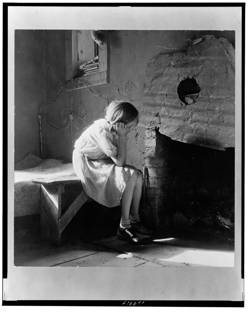 Resettled farm child from Taos Junction to Bosque Farms project New Mexico - photo 12