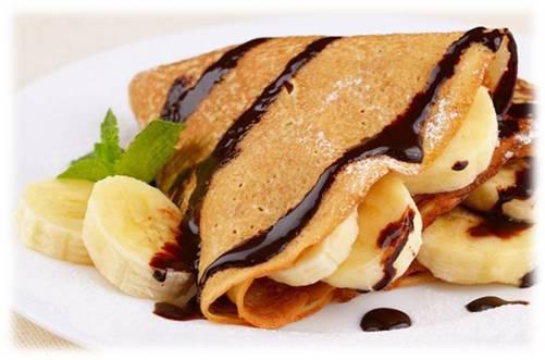 Crepes with Caramelized Bananas and Nutella Sauce Crepes 8 ounces milk 1 - photo 1