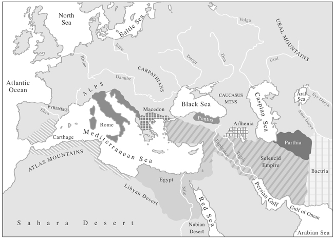 The Ancient World in the 220s BC The Ancient World in 55 BC The Near East - photo 3