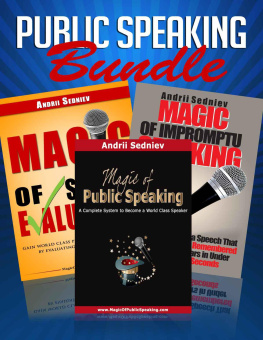 Sedniev - Public Speaking Bundle