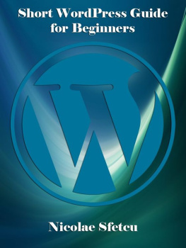 Sfetcu Short WordPress guide for beginners