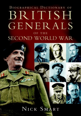 Smart - Biographical Dictionary of British Generals of the Second World War