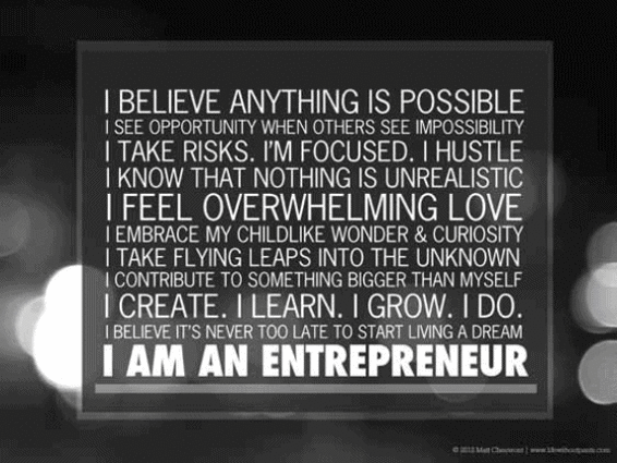 I Am An Entrepreneur Manifesto Reprinted with permission Created by Matt - photo 1