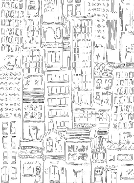 City Coloring Book for Adults Fantastic Cities Splendid Creative Designs - photo 4