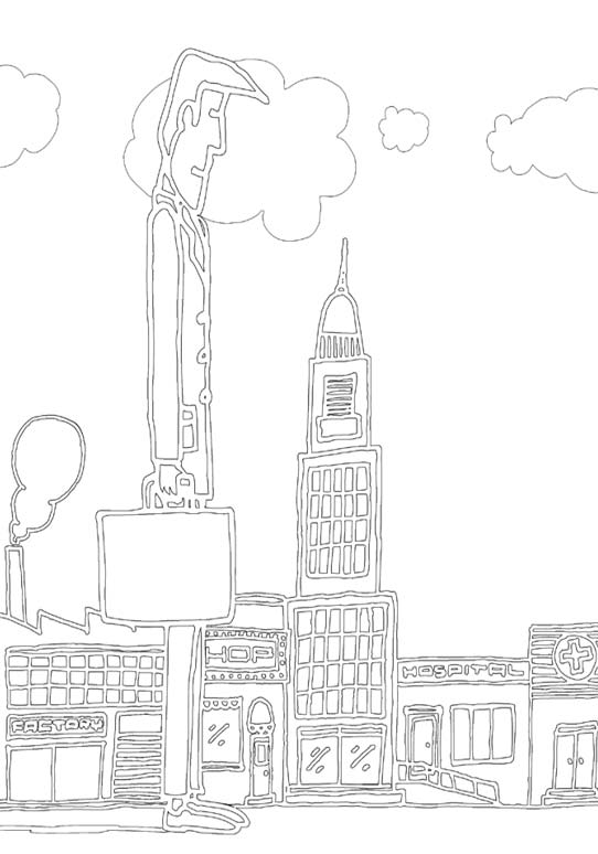 City Coloring Book for Adults Fantastic Cities Splendid Creative Designs - photo 11