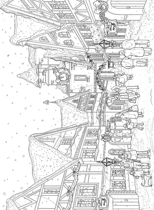 City Coloring Book for Adults Fantastic Cities Splendid Creative Designs - photo 16