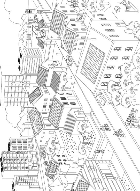 City Coloring Book for Adults Fantastic Cities Splendid Creative Designs - photo 19