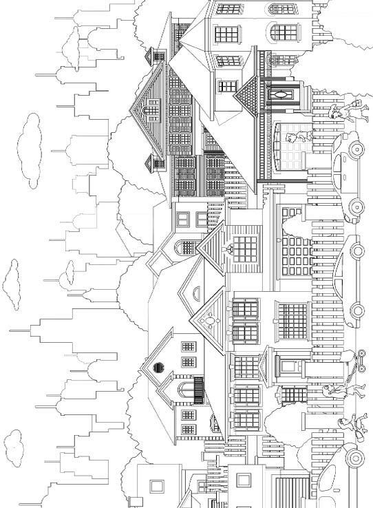 City Coloring Book for Adults Fantastic Cities Splendid Creative Designs - photo 23