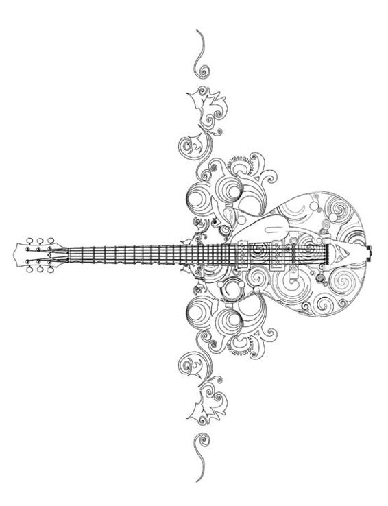 Music Coloring Book for Adults Color My Music Fill My Passion - photo 9