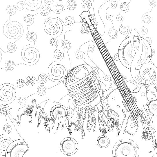 Music Coloring Book for Adults Color My Music Fill My Passion - photo 13