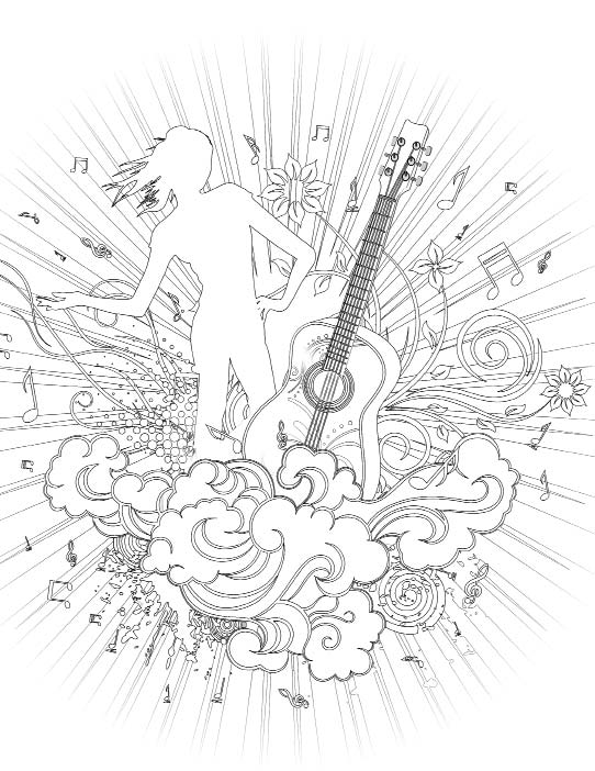 Music Coloring Book for Adults Color My Music Fill My Passion - photo 18