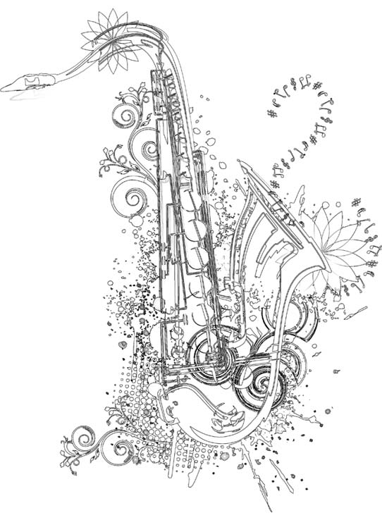 Music Coloring Book for Adults Color My Music Fill My Passion - photo 28