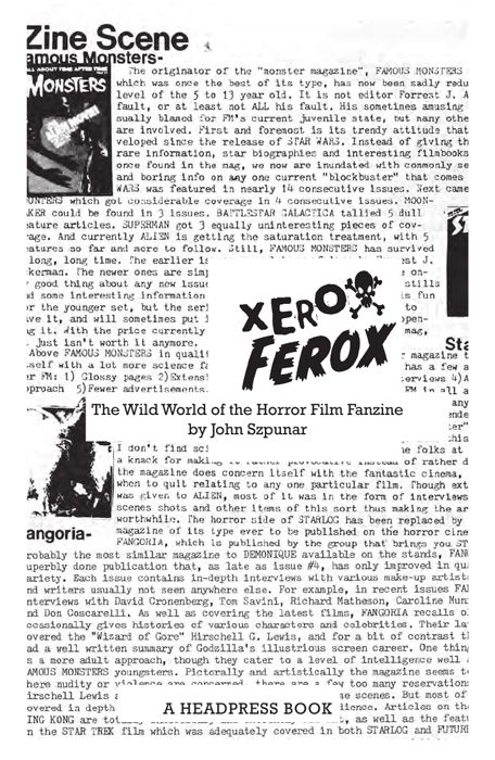 Xerox Ferox the wild world of the horror film fanzine - photo 1