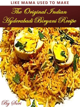 Taffe - The Original Indian Hyderabadi Biryani Recipe