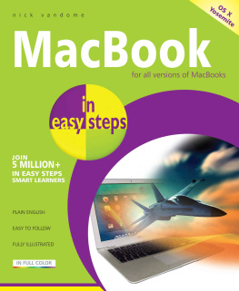 Vandome - MacBook in easy steps: Covers OS X Yosemite