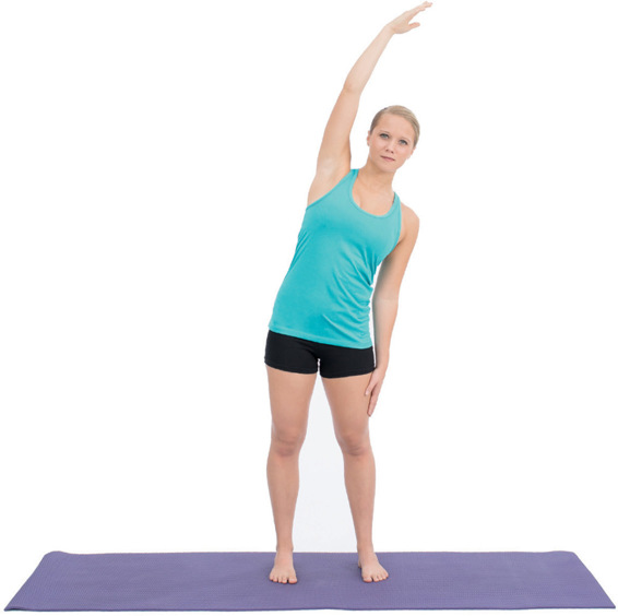 Stretch your sides strengthen your thighs and loosen up your spine with Side - photo 10