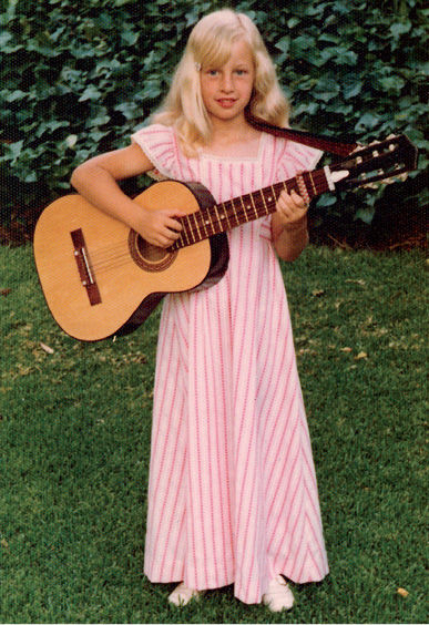 Betz wears her guitar recital dress made for her by her mother in 1974 These - photo 3