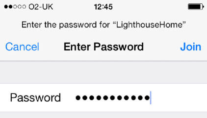 Once you have done that tap Join The network key or password is usually - photo 19