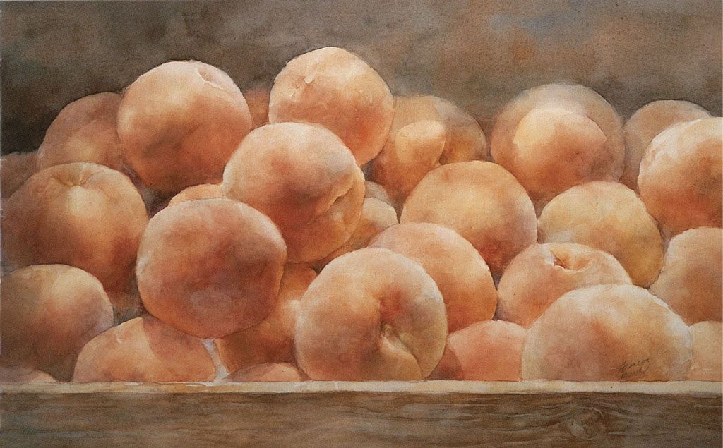 JUST PEACHES FRANCES MILLER Splash 2 p117 watercolor 19 25 48cm 64cm The - photo 8