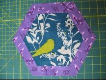 Secure stitch your applique to your large hexie To get the shabby fun edges - photo 13