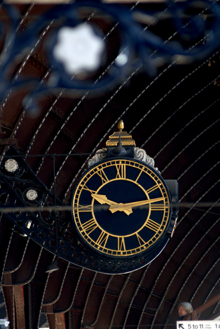 The clock at Yorks 19th-century railway station APA William Shaw Pedestrian - photo 7