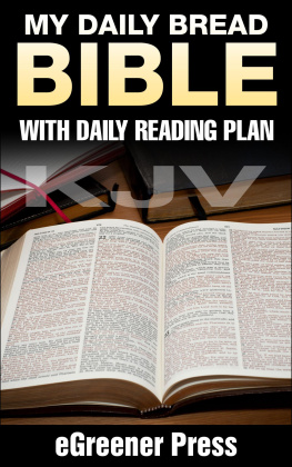 Unknown My Daily Bread KJV Bible: with Daily Reading Plan