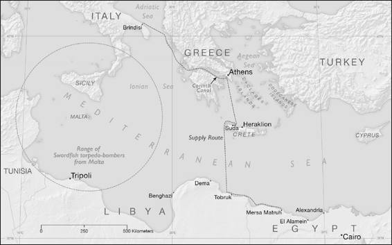 Map 2 Axis Supply Route via Corinth Canal Map 3 Second Operation March - photo 3