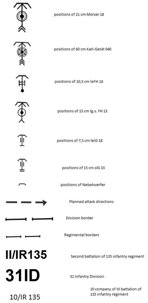 Map 1 The Brest Fortress The array of opposing forces and the 45th IDs plan - photo 2