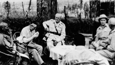 General Erskine centre relaxing with Chief Njiri far left and members of - photo 22