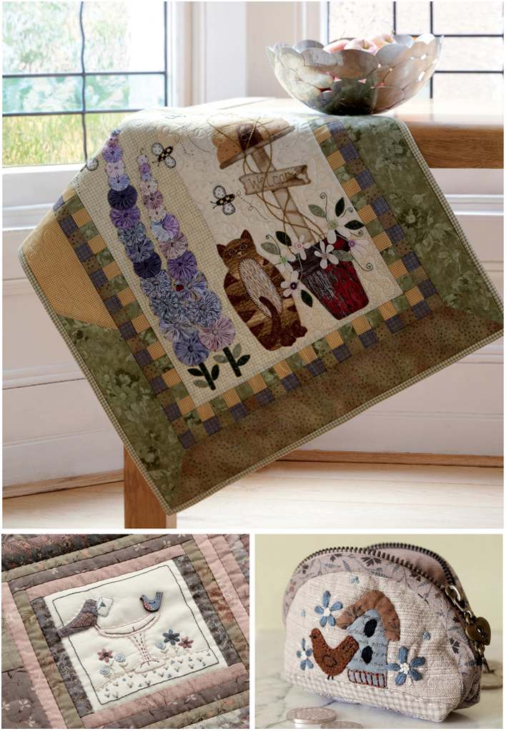 Cottage Garden This gorgeous sewing set of bag needle case and scissor keeper - photo 7