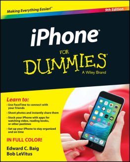 Baig Edward C - IPhone For Dummies, 9th Edition