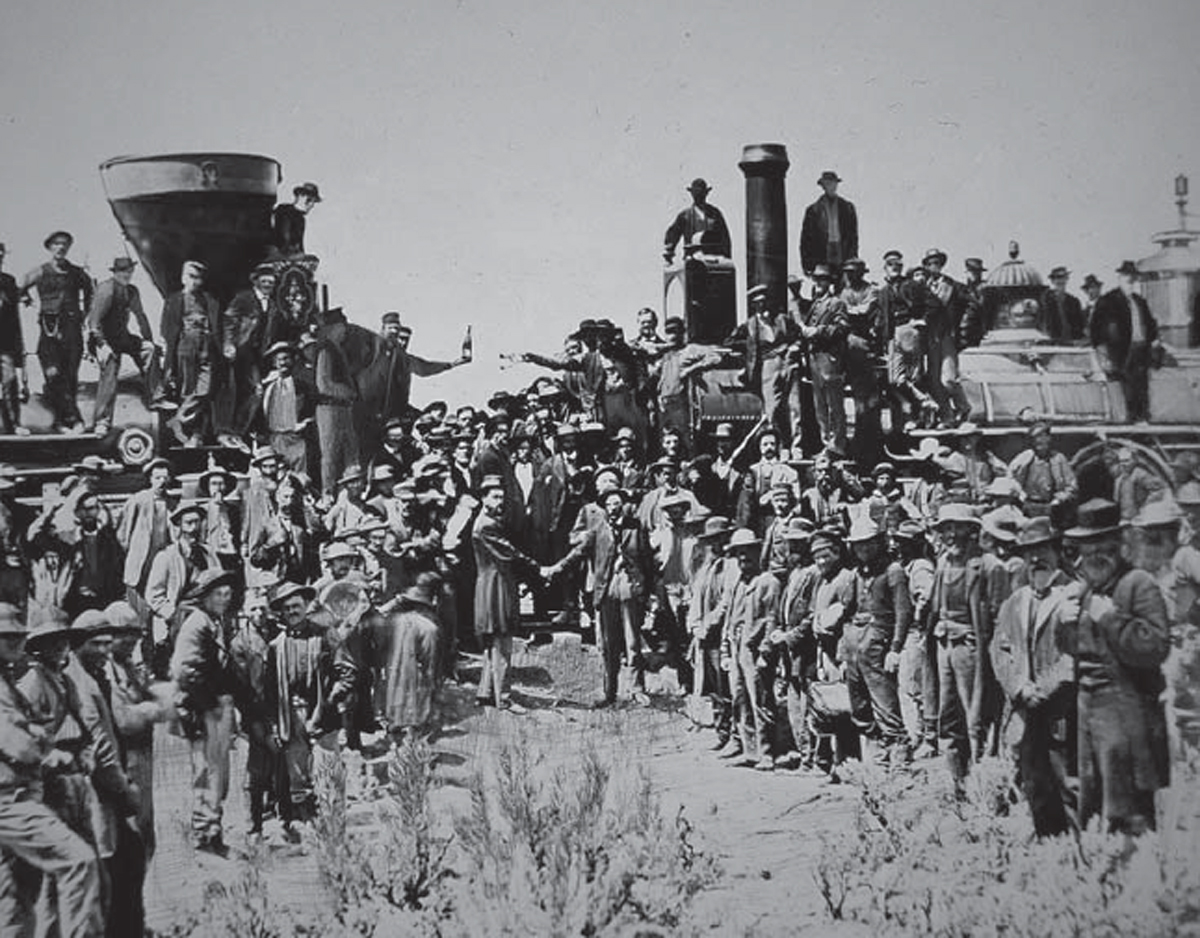 Golden Spike ceremony May 10 1869 joining the Union Pacific track with the - photo 5