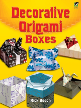 Beech Decorative Origami Boxes