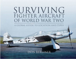 Berliner Surviving Fighter Aircraft of World War Two: Fighters: A Globel Guide to Location and Types