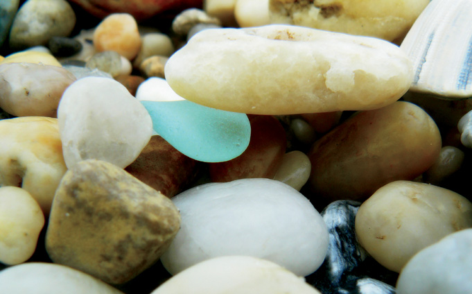 Sea glass can be partially hidden so move along slowly and be observant Move - photo 4