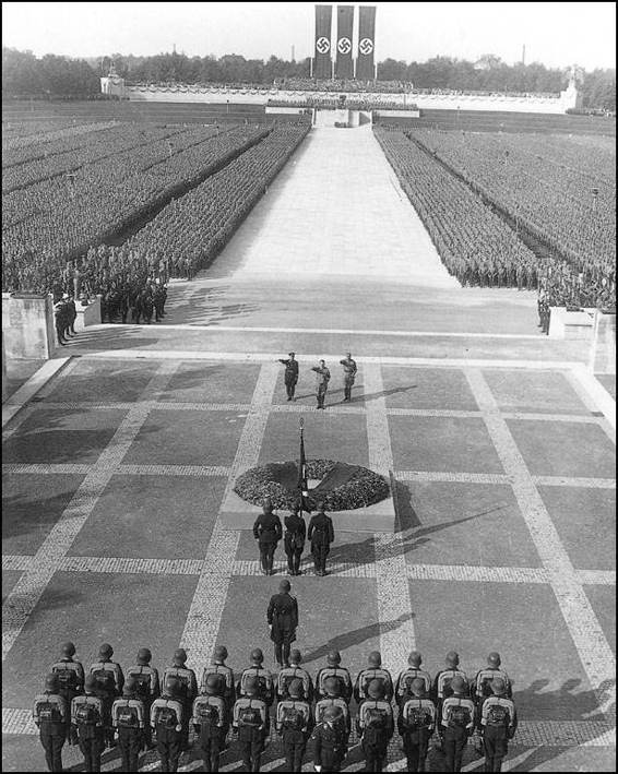 HITLER TAKES CENTRE STAGE AT ONE OF THE NAZI PARTYS FAMOUS NUREMBERG RALLIES - photo 5