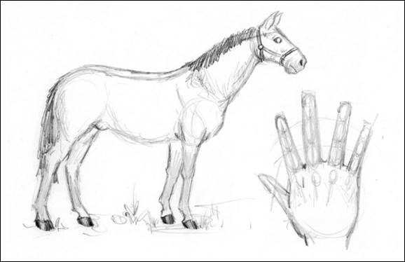 Figure 4-1 Random sketches horse and hand What You Need All you need for - photo 1