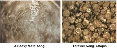 Photos of water crystals exposed to words An in - photo 1