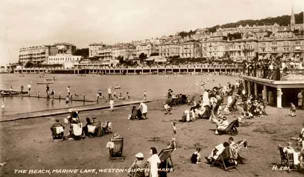 We begin our journey on the coast at Weston-super-Mare which in the summer of - photo 4