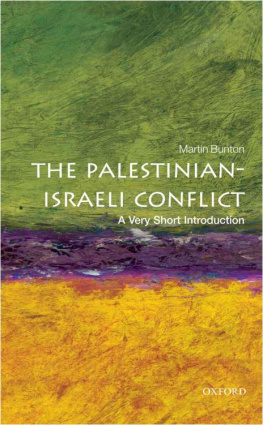 Bunton - The Palestinian-Israeli conflict : a very short introduction