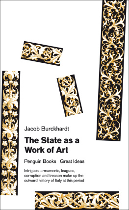 Burckhardt - The state as a work of art