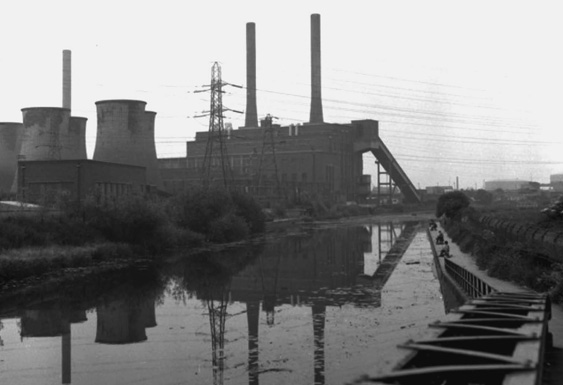 The Leicester Power Station overshadowing the canalised River Soar The King - photo 3