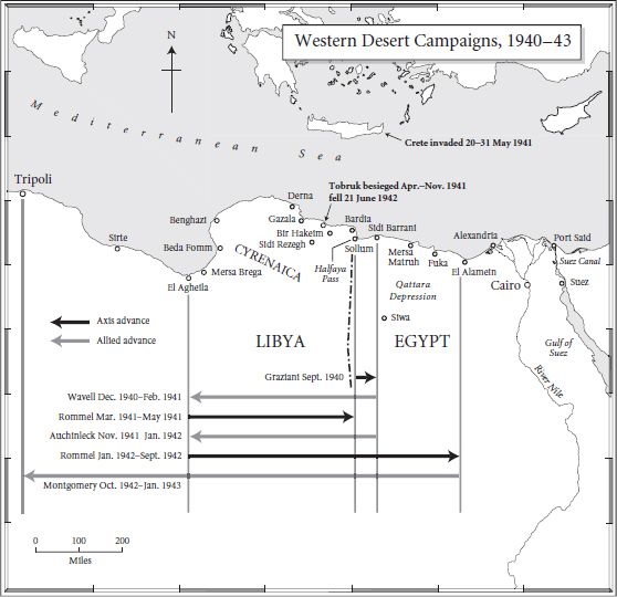 The advances and retreats of both sides in North Africa took place over huge - photo 7