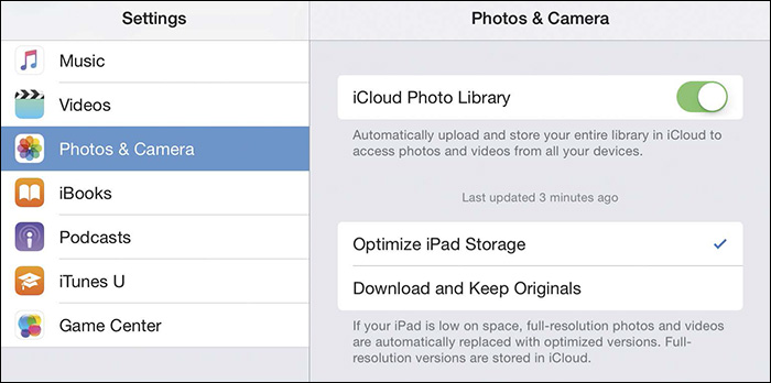 Photos Camera settings on the iPad On the Mac settings are called preference - photo 2