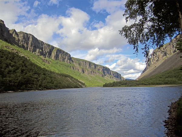 The river narrows bordered by Europes largest canyon The first fish mistook - photo 6