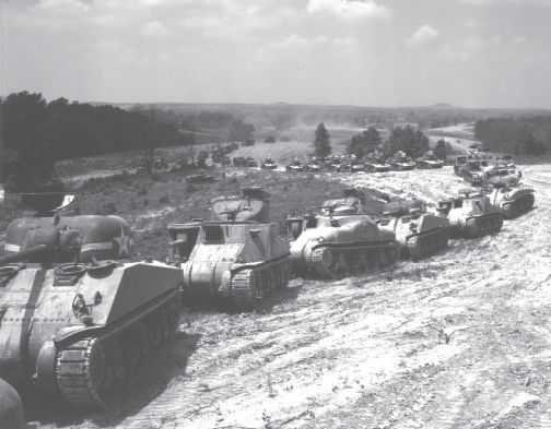 A parade of Sherman M4 tanks at Fort Knox in the USA nearly 50000 M4s were - photo 3