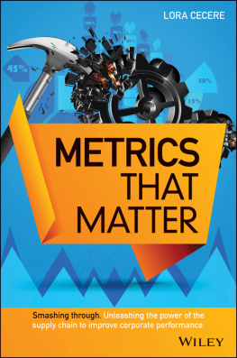 Cecere - Supply chain metrics that matter