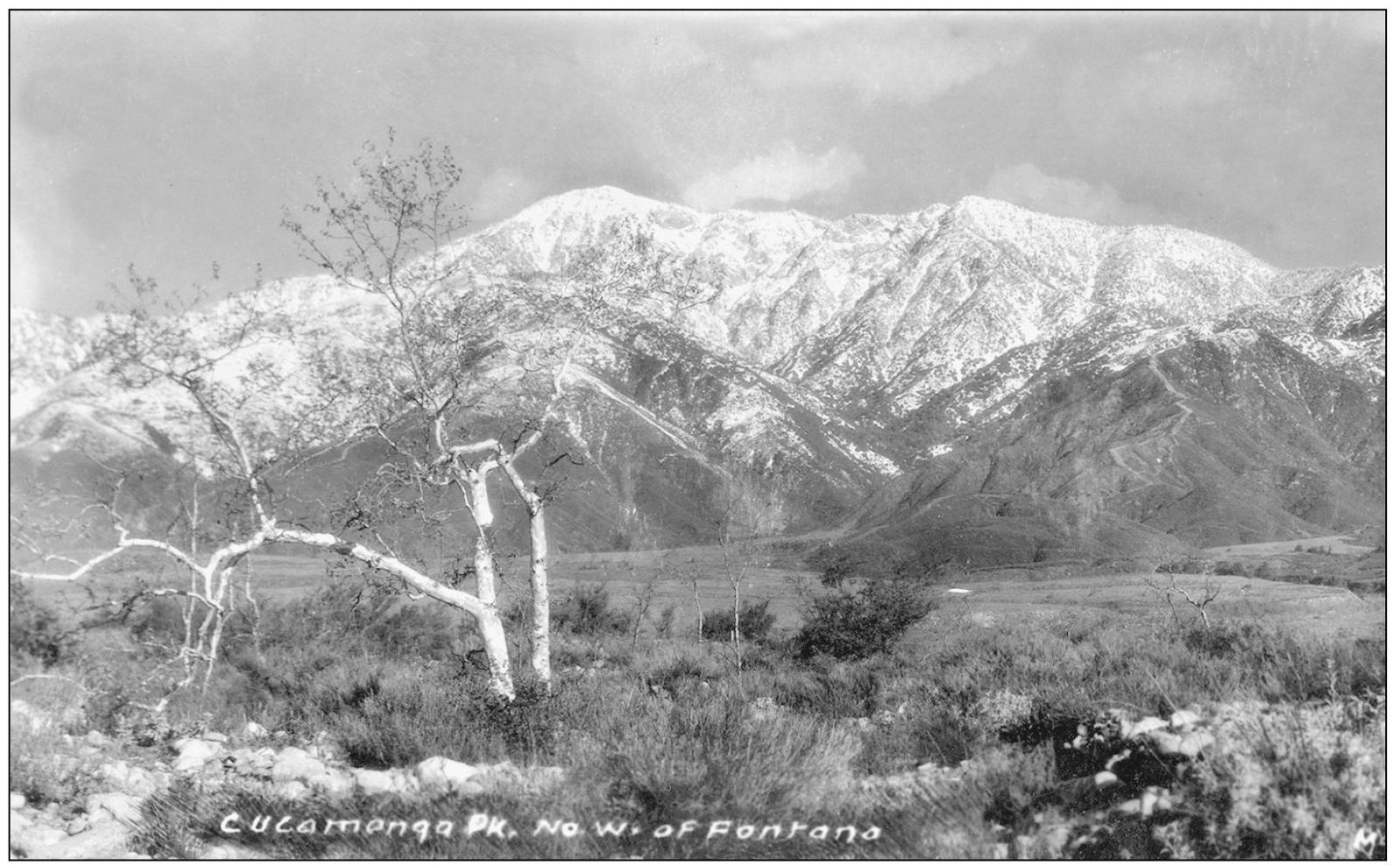 Cucamonga Peak in the San Gabriel Mountains has a watershed that joins Mount - photo 7